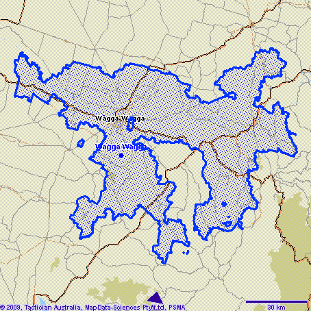 Wagga Wagga Map